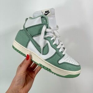 Nike Dunk High 1985 'Green Denim'